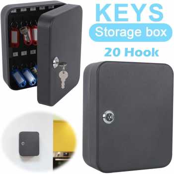KDK Lemari Kunci Cabinet 20 Hook Key Box Wall Mounted with Key Lock - KD-20