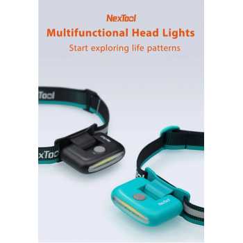NexTool Senter Kepala LED COB Headlamp Flashlight Rechargeable IPX4 - NE20002