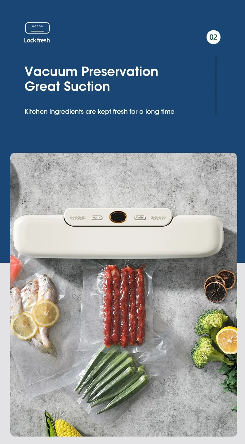 Gambar produk FMA Alat Vakum Makanan Vacuum Sealer Packaging Machine with 10PCS Bag - FM-V10