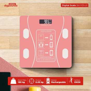 Taffware Digipounds Timbangan Badan Digital Scale Temperature 180kg - SH-Y01-U1