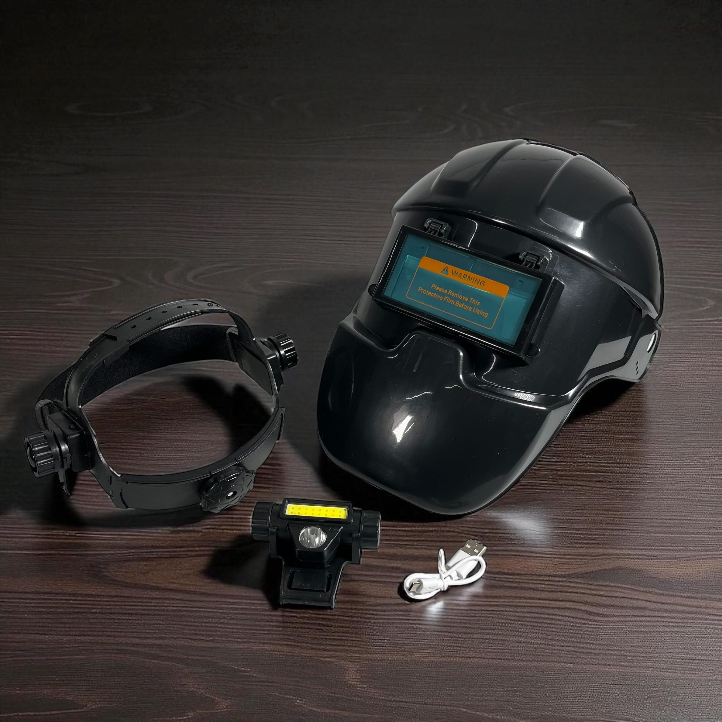 Gambar produk OZY Helm Las Automatic Dimming Flip Top Protective Mask with Headlight - 0-10