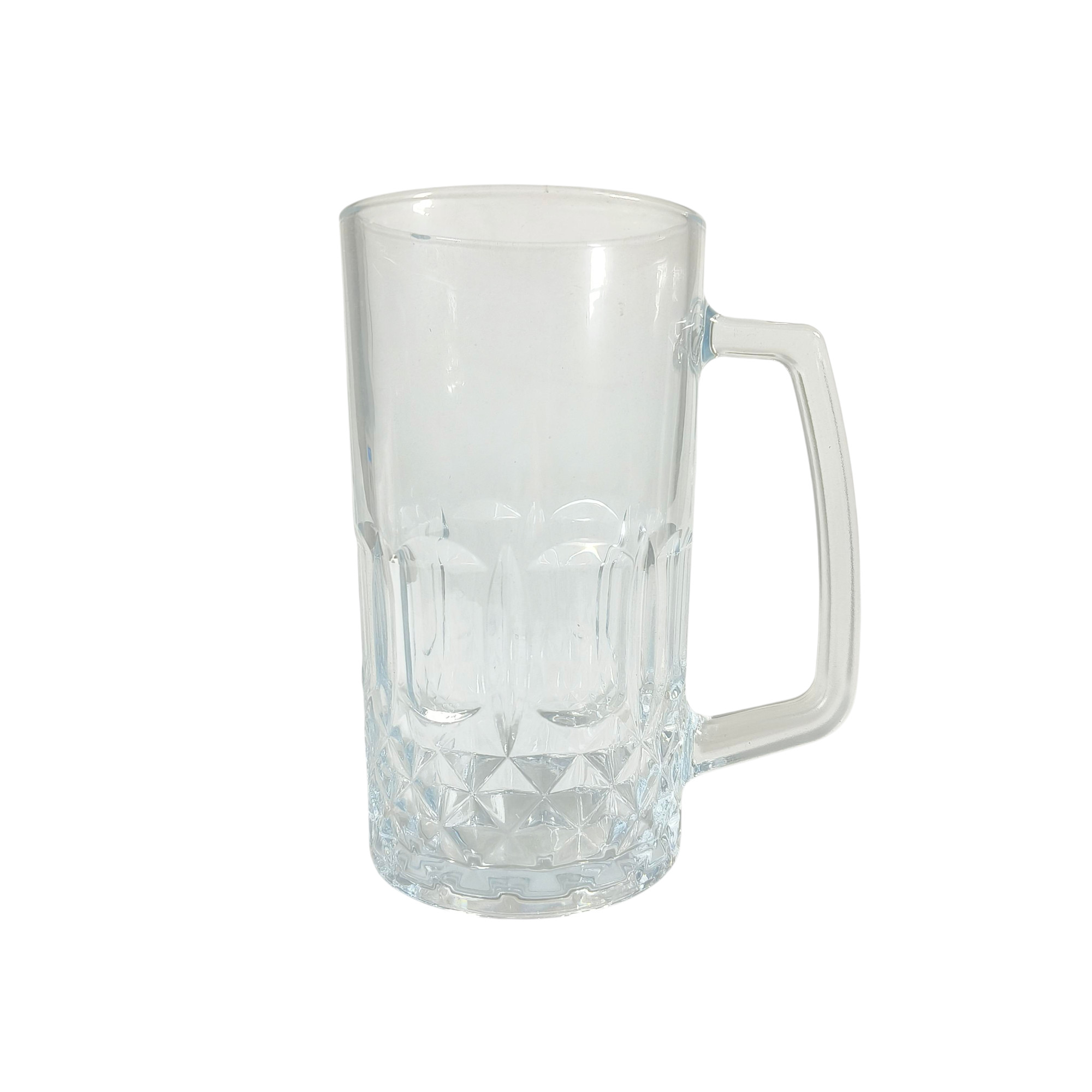 Gambar produk TREDO Gelas Mug Bir Sodium Calcium Glass Diamond Pattern 500ml - T581