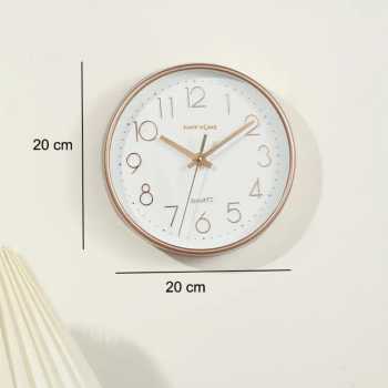 Gambar produk TaffHOME Jam Dinding Quartz Nordic Minimalist Silent Movement 20cm - DG-20