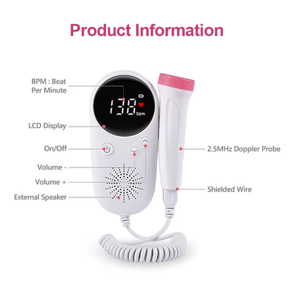 Gambar produk HS Alat Deteksi Jantung Janin Fetal Doppler Graphic Heart Rate Monitor - W8-25