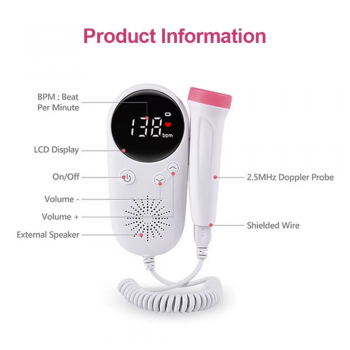 Gambar produk HS Alat Deteksi Jantung Janin Fetal Doppler Graphic Heart Rate Monitor - W8-25