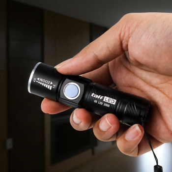 Gambar produk TaffLED Senter LED Mini Zoom Flashlight USB Rechargeable Q5 2000 Lumen