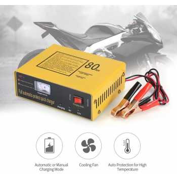 Gambar produk UrbanRoad Charger Aki Mobil Motor Intelligent Battery Charger 6V/12V - MF1