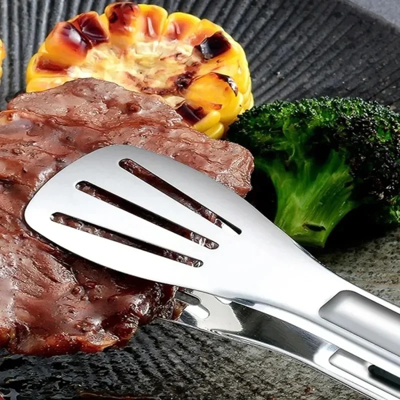 Gambar produk DONO Capitan Daging BBQ Jepitan Makanan Stainless Steel 304 Anti Slip 9 Inch - D-79