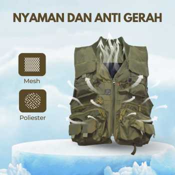 Gambar produk Deukio Rompi Pancing Fishing Vest Quick Dry Jacket XL - GDS09