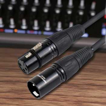Gambar produk TaffSTUDIO Kabel XLR M/F OFC Microphone Karaoke Shielded 5M - BOF30