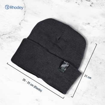 Gambar produk Rhodey Topi Kupluk Rajut Pria Wanita Poliester Beanie Hat Winter - EC002