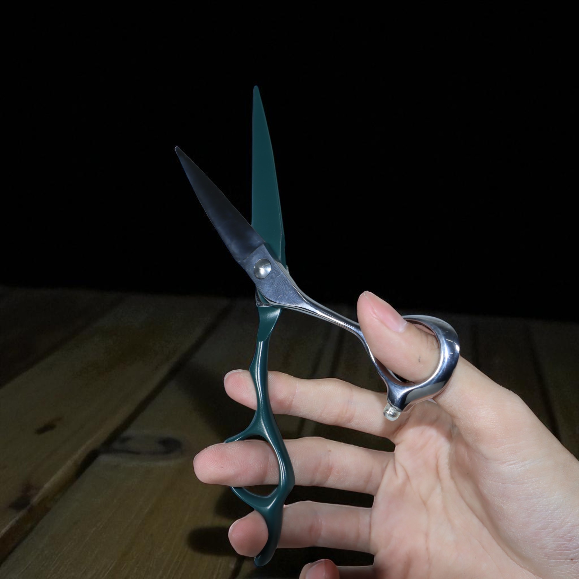 Gambar produk TEDX Gunting Rambut Scissor Blade Hair Clippers Stainless Steel 6 Inch Straight - T-6