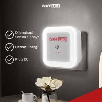 Gambar produk TaffLED Lampu Tidur LED EU Plug Sensor Cahaya Cool White 250V 0.5W - L200