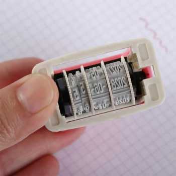 Gambar produk ENJOU Stempel Tanggal Mini Portable Date Stamp - EN010