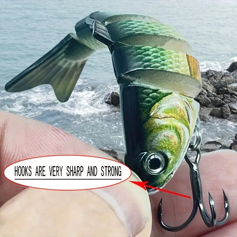 Gambar produk BASSLER Umpan Pancing Ikan Lifelike Fish Bait Lure 6 Section 10cm 18g - BS180