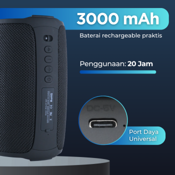 Gambar produk ZEALOT Speaker Bluetooth Portable Double Bass 360 RGB 10W - S61