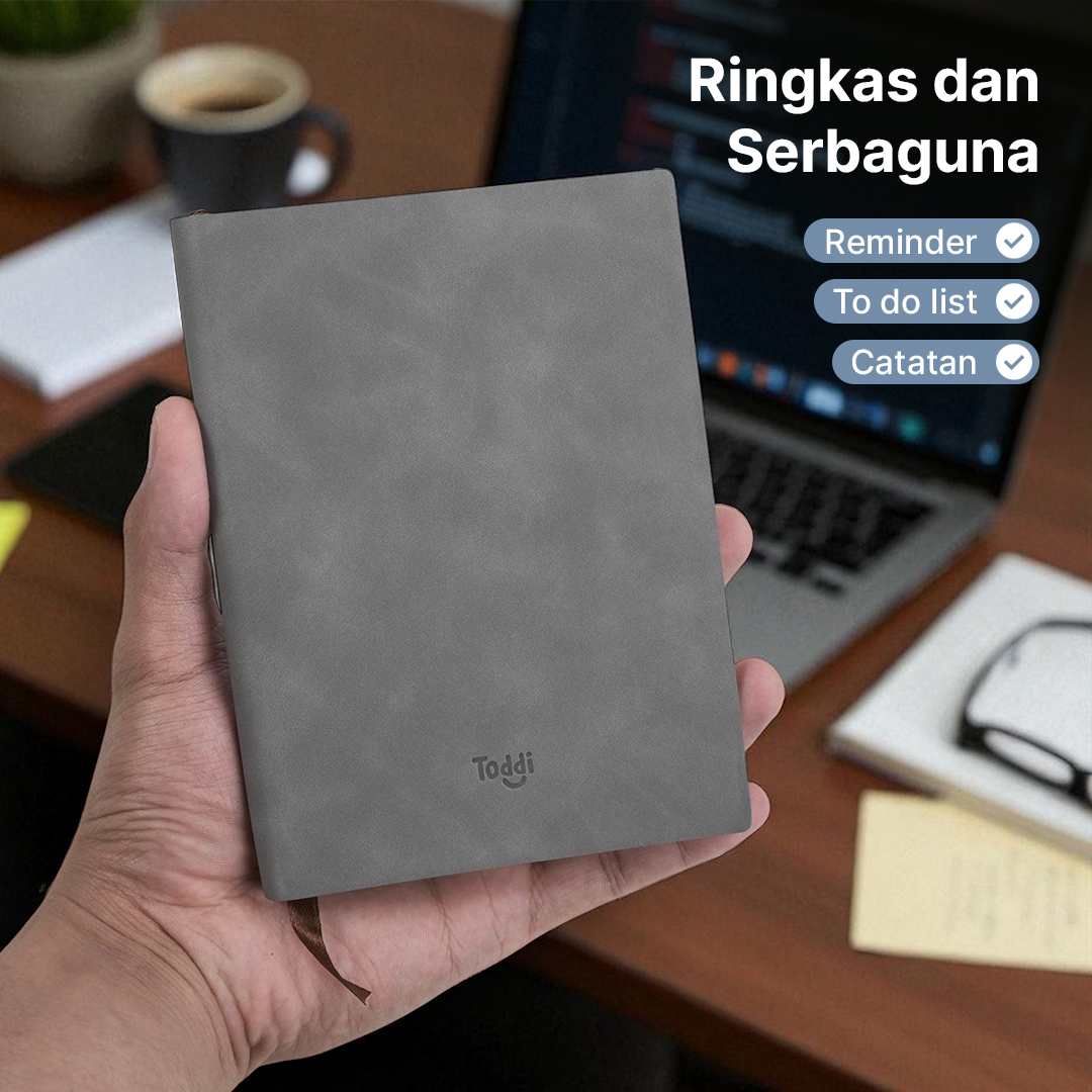 Gambar produk Toddi Buku Catatan Jurnal Notebook Cover PU Leather - DJ64-31