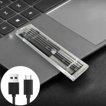 Taffware M.2 SATA NGFF External SSD Case Enclosure USB 3.1 5Gbps - TZ810