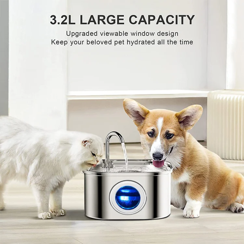 Gambar produk ZYfeeder Pet Water Dispenser Fountain Tempat Minum Kucing Anjing 3.2L - ZY320