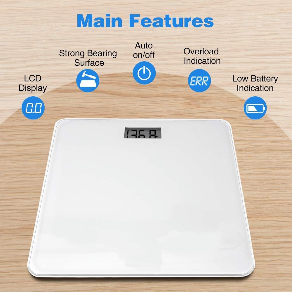 Gambar produk LIFEHOOD Timbangan Badan Digital Scale Rechargeable 180kg - A56I