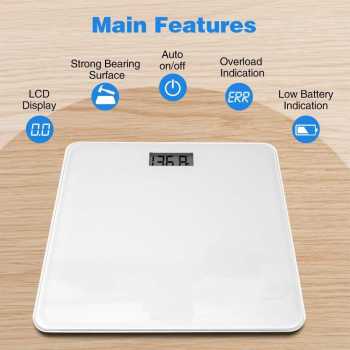Gambar produk LIFEHOOD Timbangan Badan Digital Scale Rechargeable 180kg - A56I