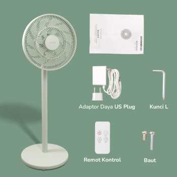 Gambar produk QCOOKER Kipas Angin Lantai Floor Fan Multi Angle Swing - QD0217