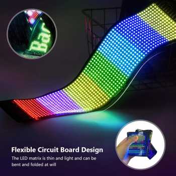 Gambar produk Wisciton LED Matrix Panel Bluetooth Flexible Waterproof 89.8x19.2cm - W19