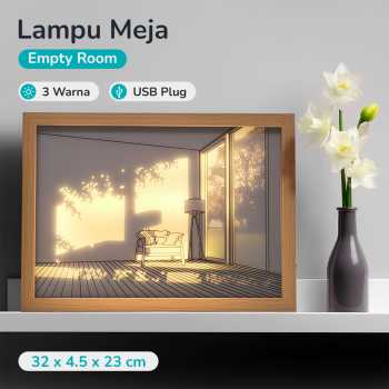 INS Lampu Meja Hias 3D Lukisan Kayu Akrilik 3in1 Color Painting LED - DR5W