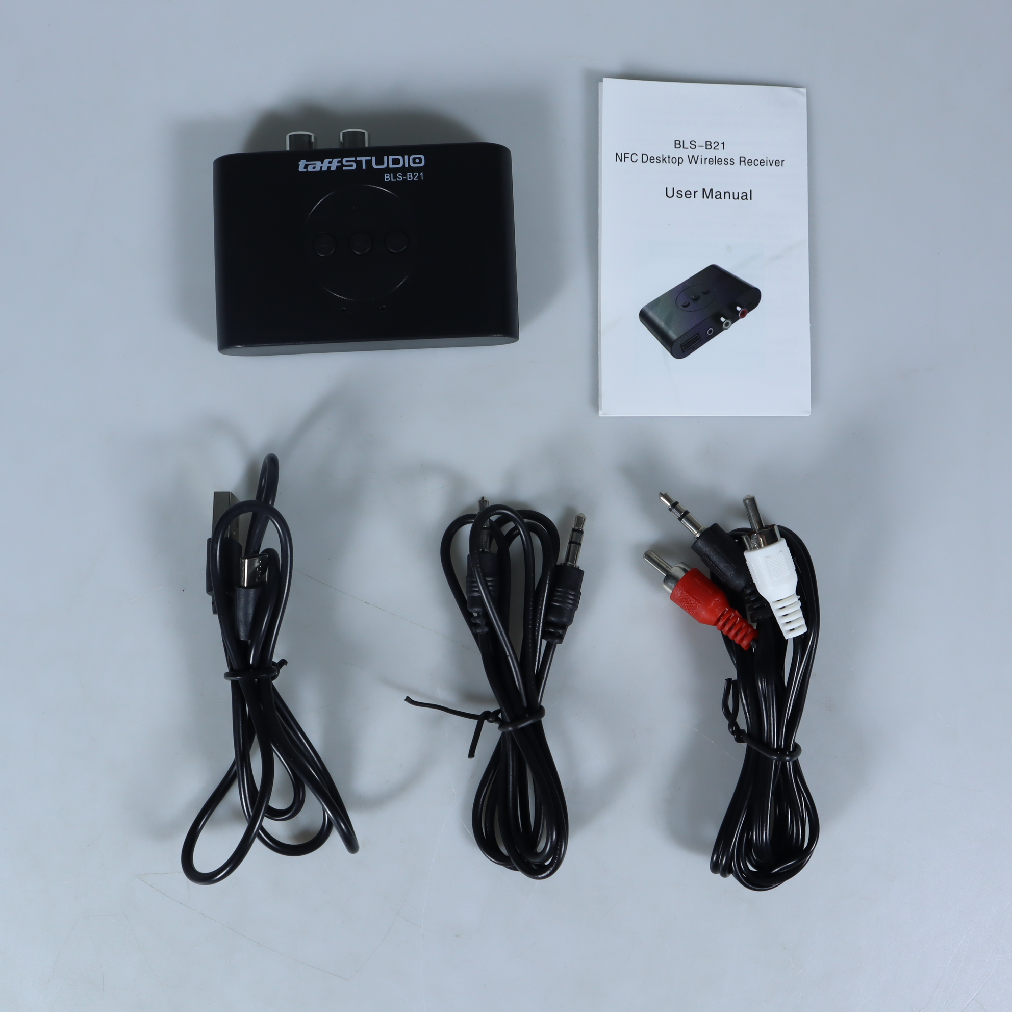Gambar produk TaffSTUDIO Audio Bluetooth 5.3 Receiver Adapter NFC 3.5mm - BLS-B21