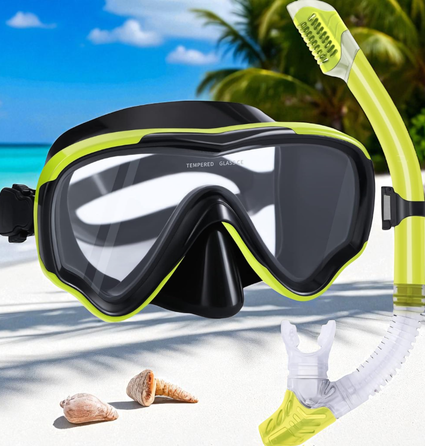 Gambar produk UDO Kacamata Selam Snorkeling Tempered Glass Diving Googgles Unisex - U-16