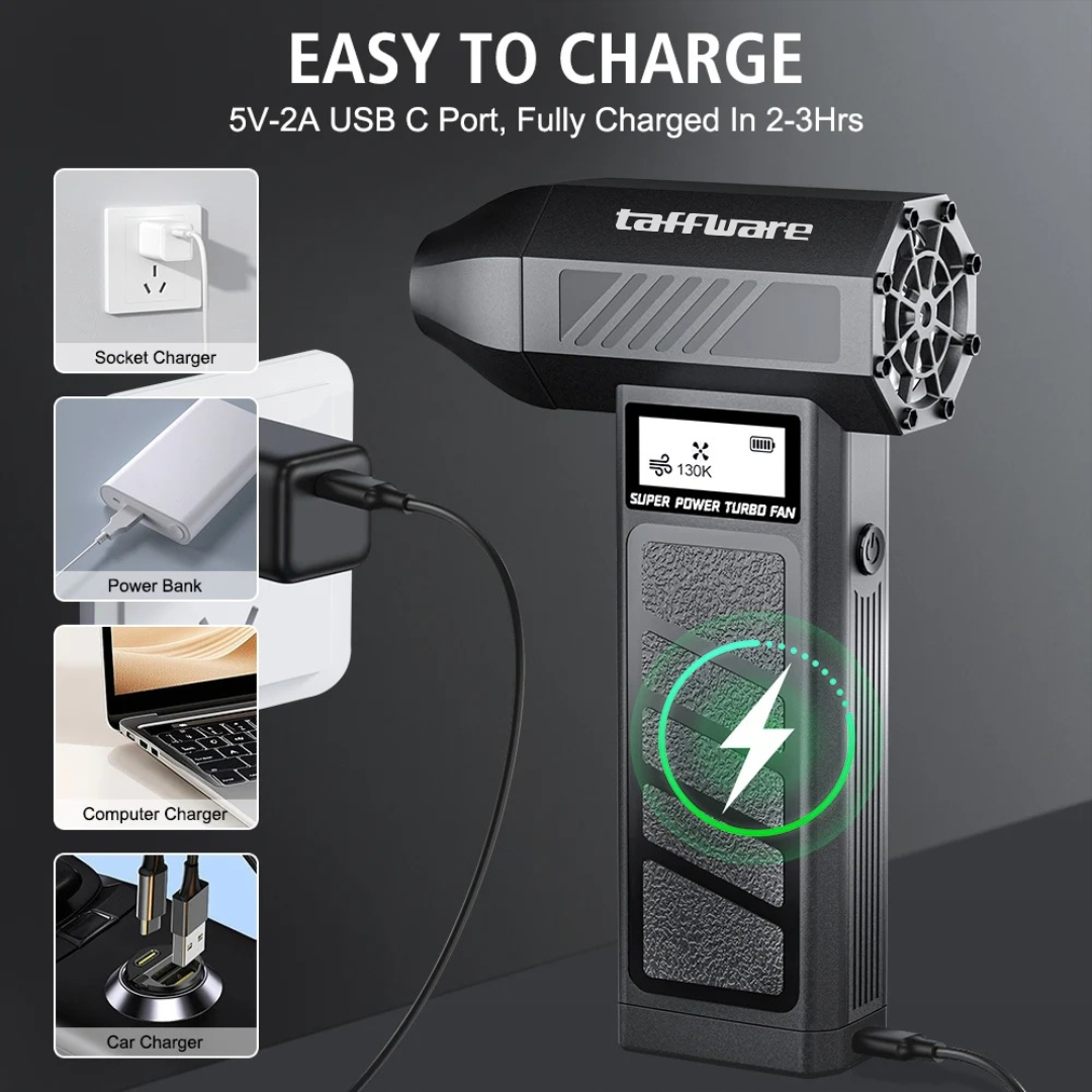 Gambar produk Taffware Mini Turbo Violent Air Blower Cordless Jet Portable 130000RPM - PAR-13