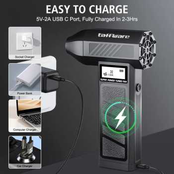 Gambar produk Taffware Mini Turbo Violent Air Blower Cordless Jet Portable 130000RPM - PAR-13