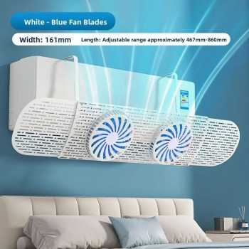 Gambar produk SOFTAIR Cover Angin AC Adjustable Air Conditioner Deflector with Fans - SR-2