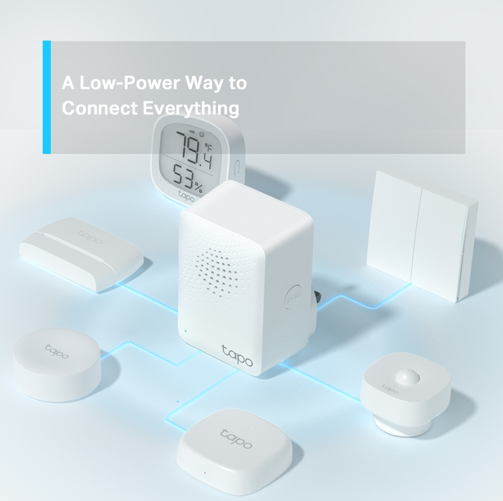 Gambar produk Tp-Link Smart Hub with Chime Smart Control H 100 Sensor - TAPO H100