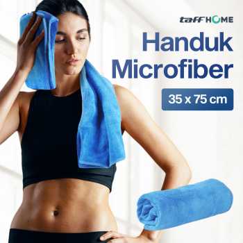 Gambar produk TaffHOME Handuk Microfiber Towel Soft Quick Dry 35x75cm - U0755