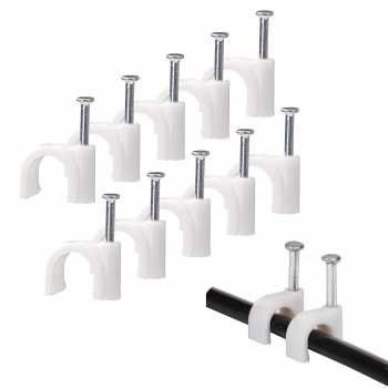 YUEQING Klip Kabel Cable Clip Round Wire Management Electrical 100 PCS - YQ801