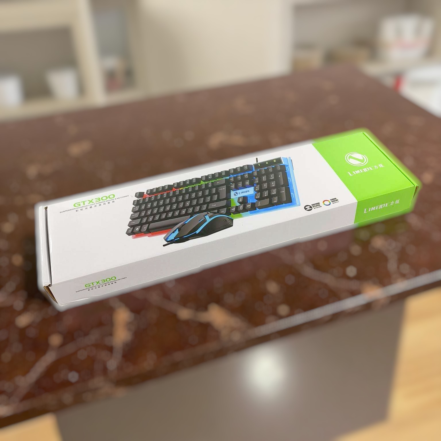Gambar produk LIMEIDE Combo Gaming Keyboard RGB with Mouse - GTX300