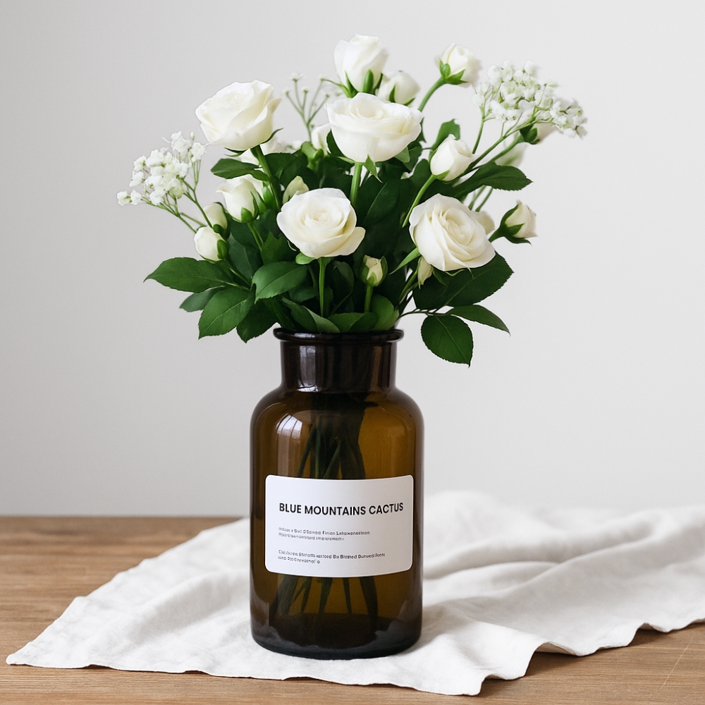 Gambar produk DDSSTORE Vas Bunga Botol Kaca Aesthetic Bottle Vases Flower Pot 500ml - EN549