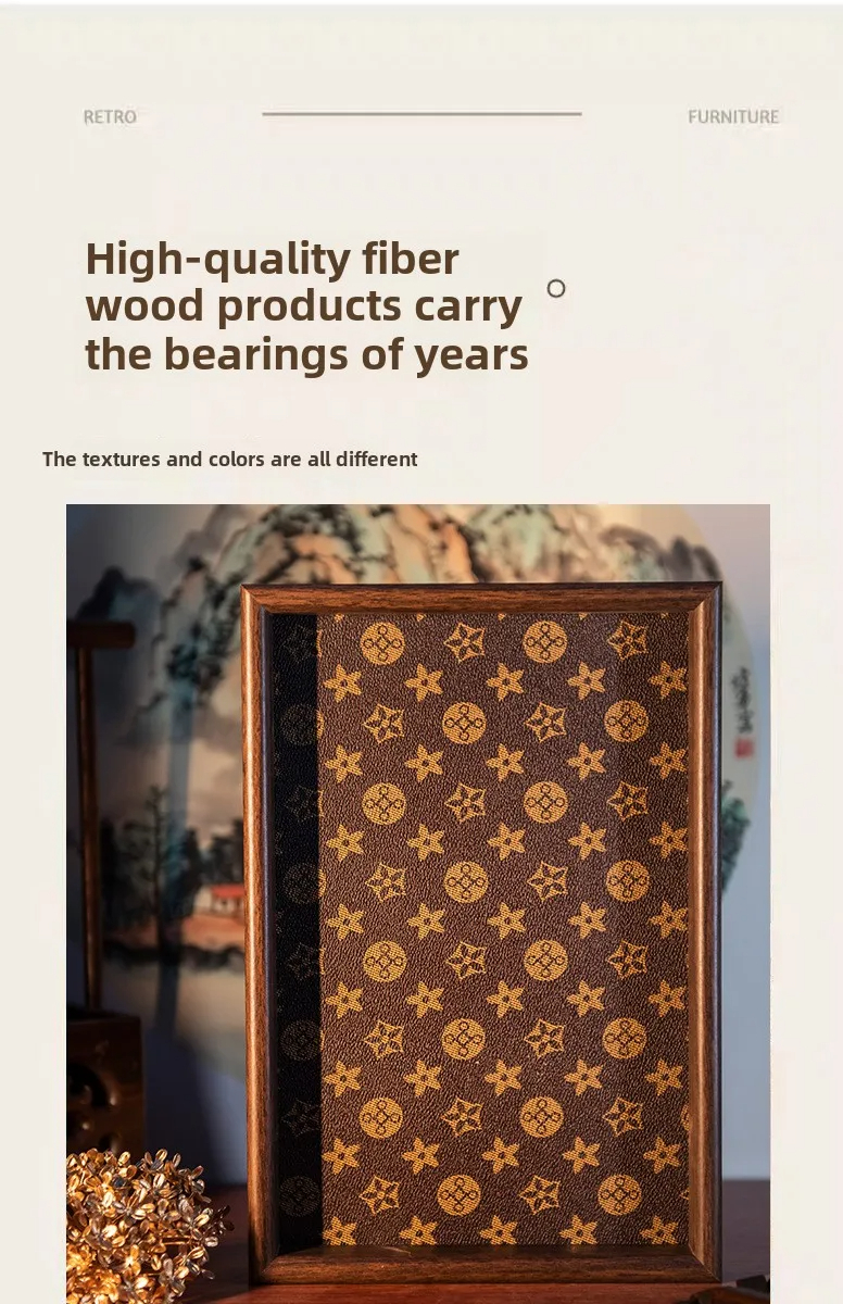 Gambar produk TORAI Nampan Kayu Elegan Serbaguna Wooden Rectangular Tray Small - T032