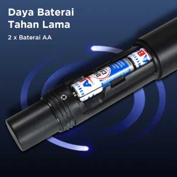 Gambar produk AOIE Microphone Karaoke Dual Channel Handheld Wireless UHF - AO460