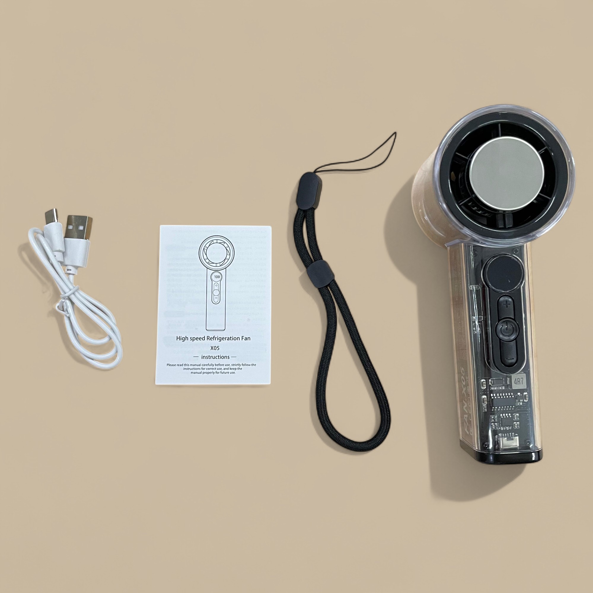 Gambar produk OSBORN Kipas Mini Portable Handheld Fan Ice Compress 3000mAh - X05