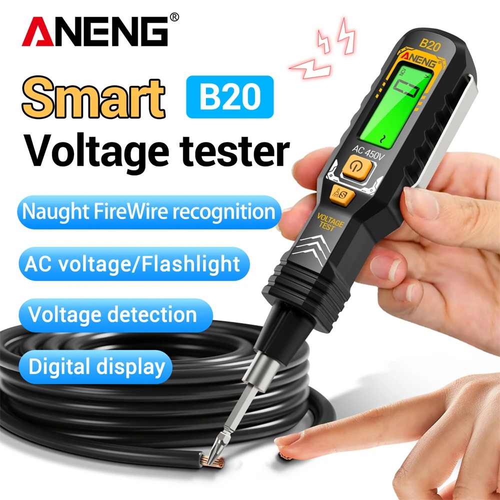 Gambar produk ANENG Obeng Tespen Tester Pen Non Contact Digital Display Alarm - B20