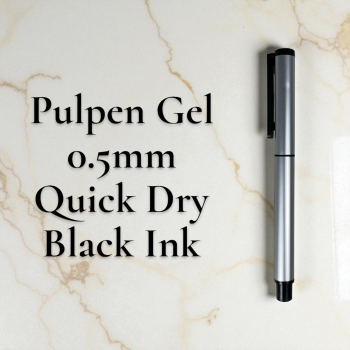 Kaco Pena Pulpen Gel 0.5mm TUBE Roller Quick Dry Black Ink 1 PCS - K80