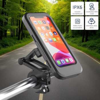 AZM Holder Smartphone Sepeda Adjustable Bicycle Phone Case - CY-N5