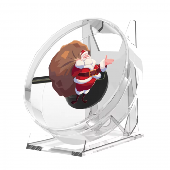 Gambar produk FMA Mini 3D Holographic Projector Fan Desktop LED Built-in Audio - PD13