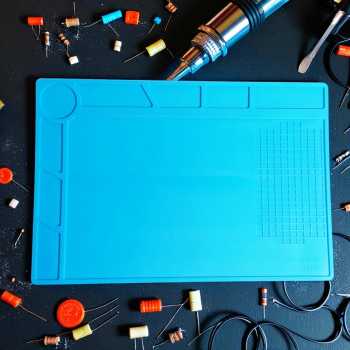 Gambar produk LUXIANZI Heat Insulation Working Mat Alas Matras Kerja 340x230mm - S-120B