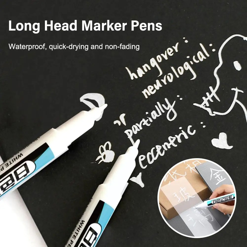 Gambar produk AMAK Spidol Permanen Waterproof Quick Dry Oily Marker 1mm 10 PCS - A-226