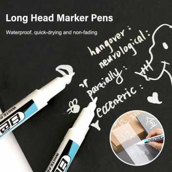 Gambar produk AMAK Spidol Permanen Waterproof Quick Dry Oily Marker 1mm 10 PCS - A-226