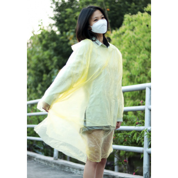 Raincard Jas Hujan Sekali Pakai Disposable Raincoat Transparent Poncho - RC04