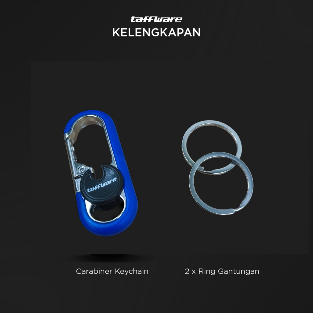 Gambar produk Taffware Gantungan Kunci Carabiner Keychain Clip Stainless Steel - A3746